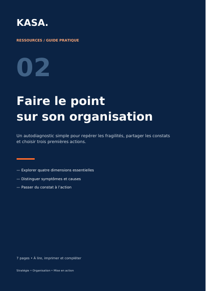Couverture — Faire le point sur son organisation